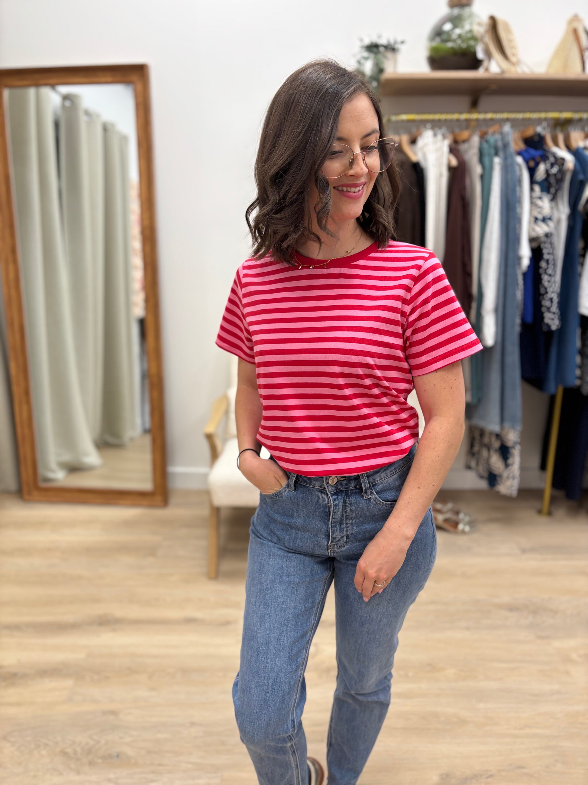 T-shirt Pauline rose