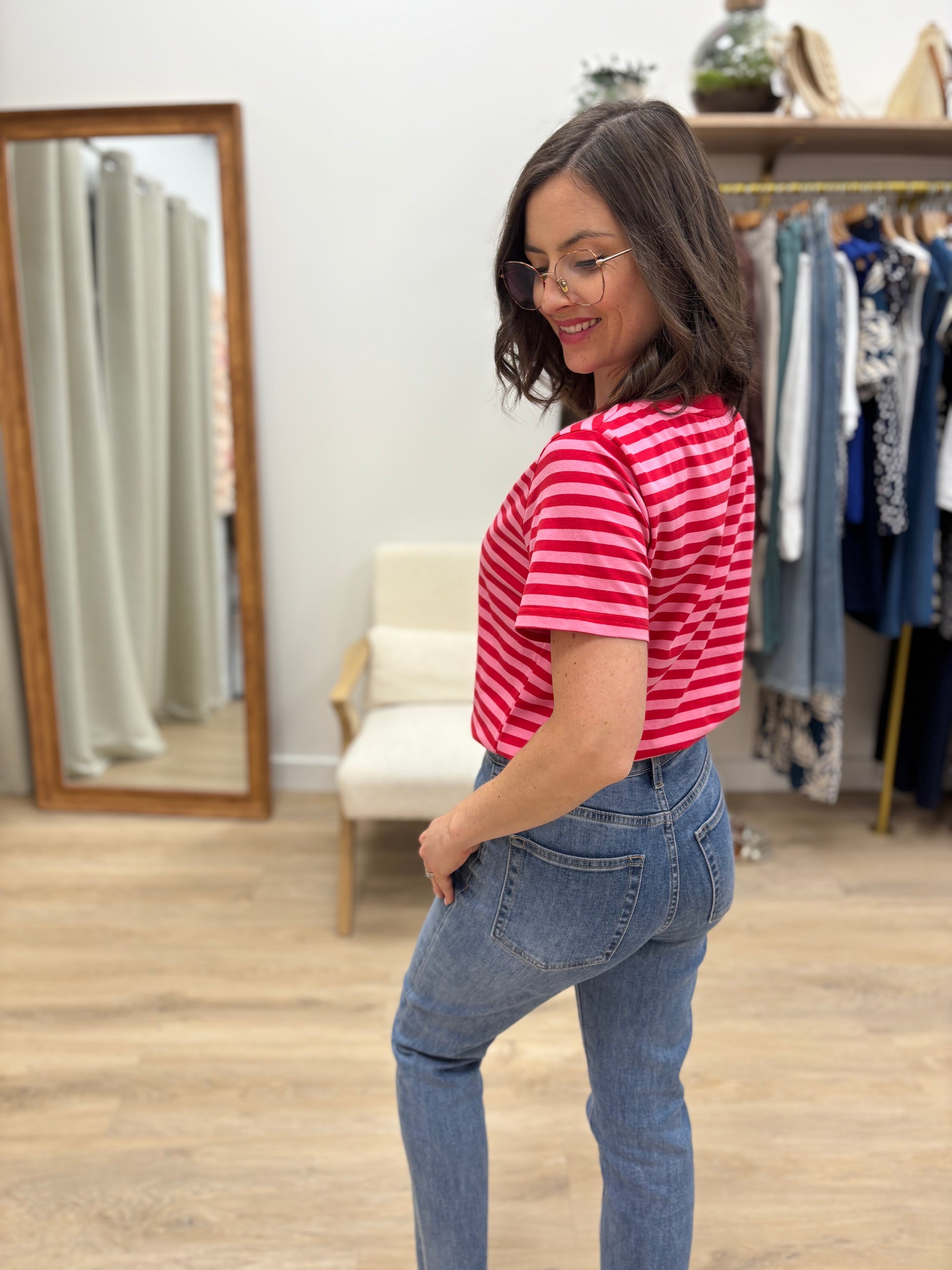 T-shirt Pauline rose