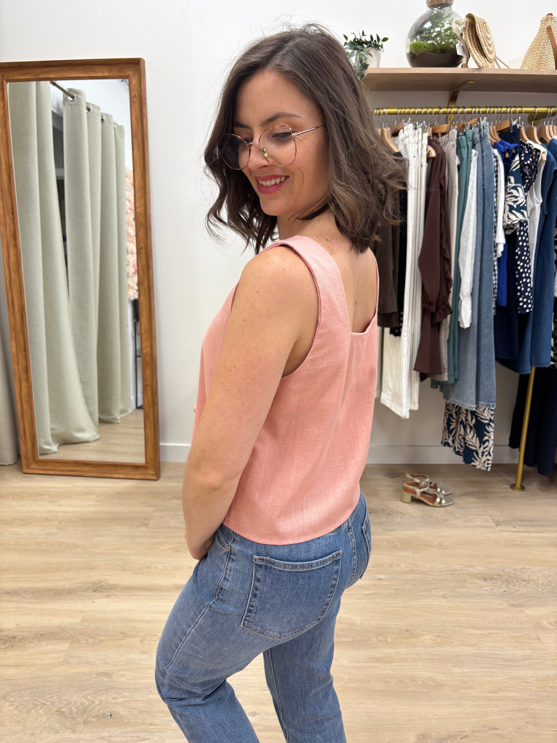 Débardeur Charline rose