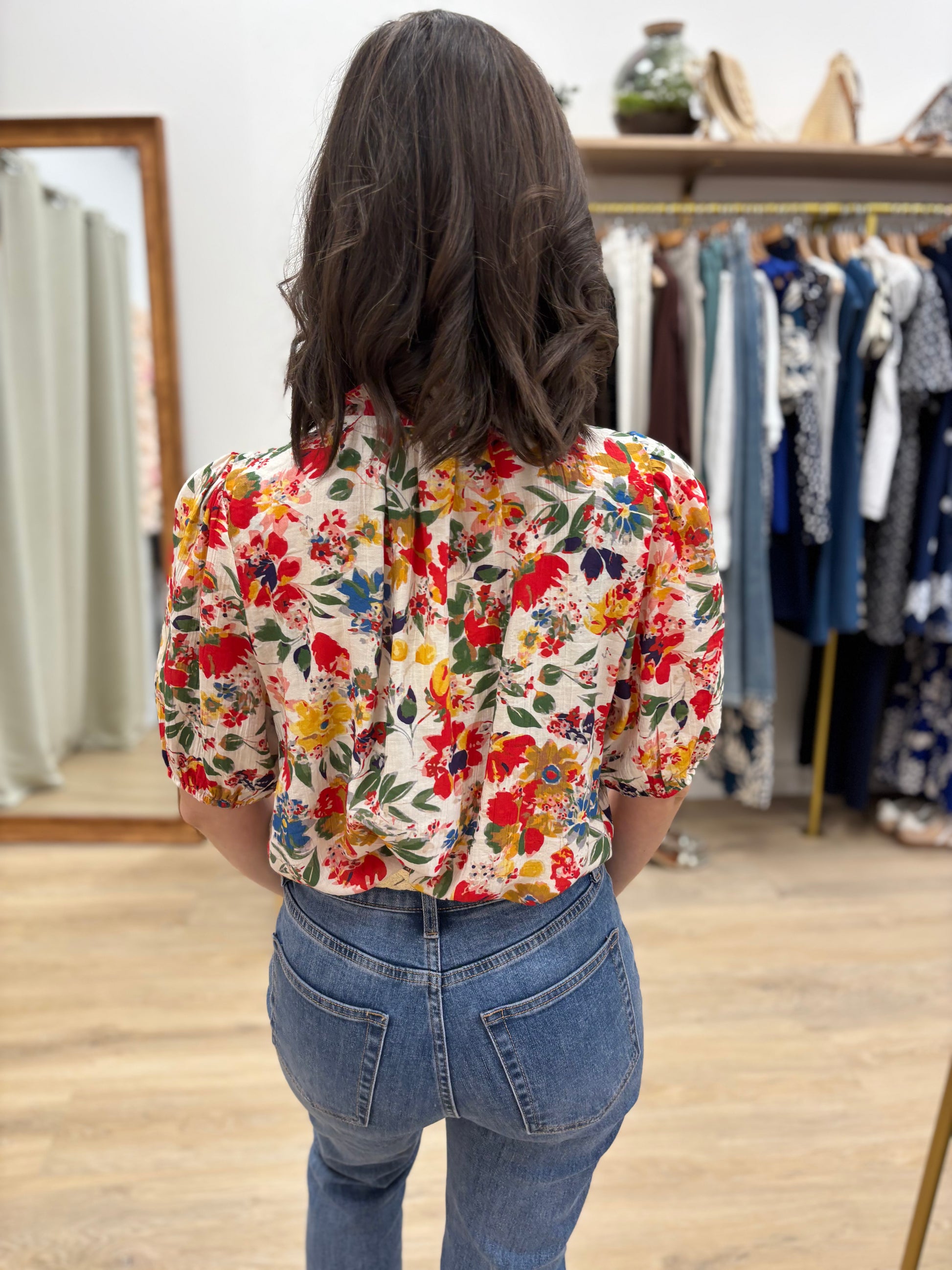 Blouse Chantal fleurie