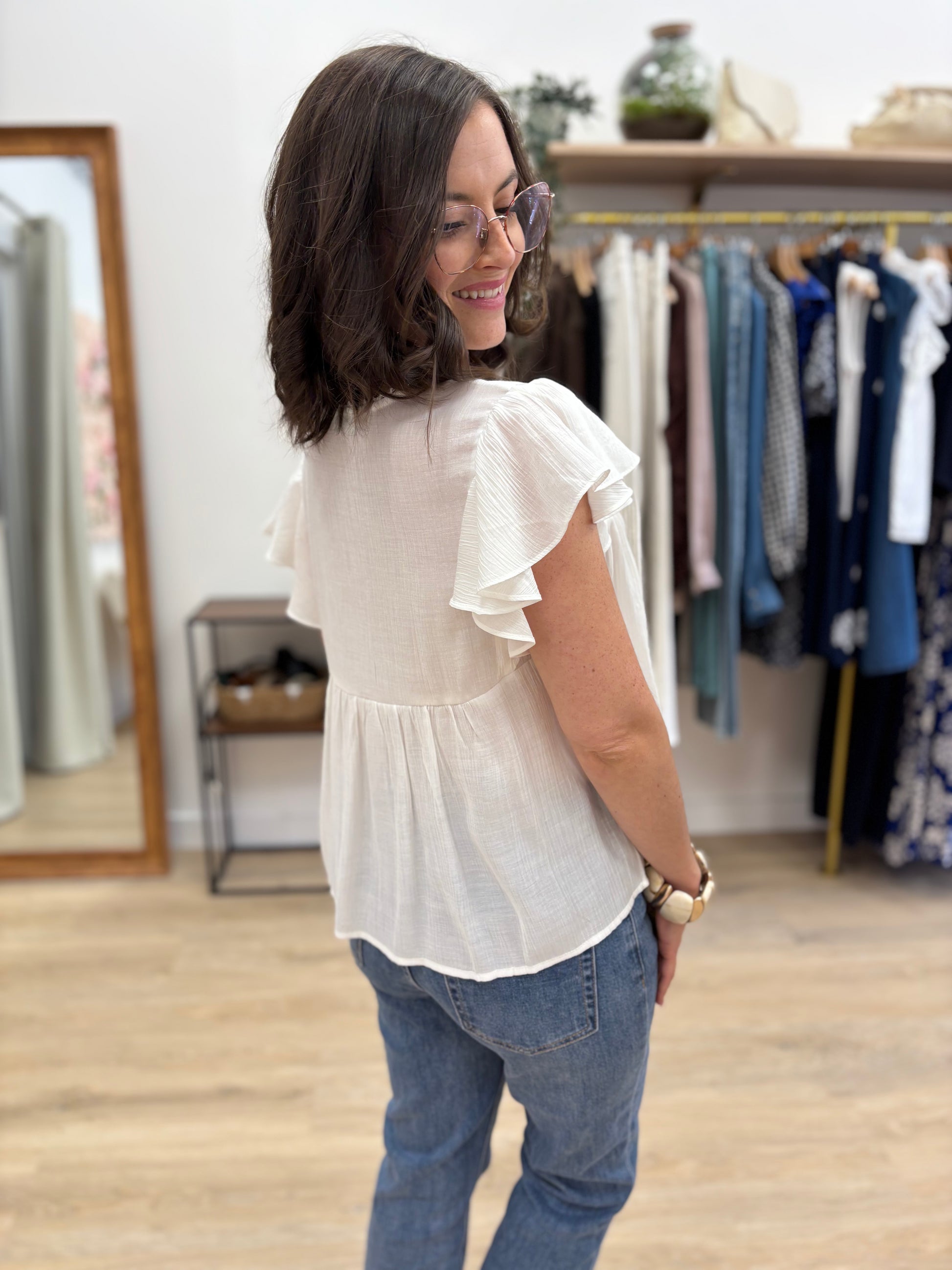 Blouse Laurie blanche