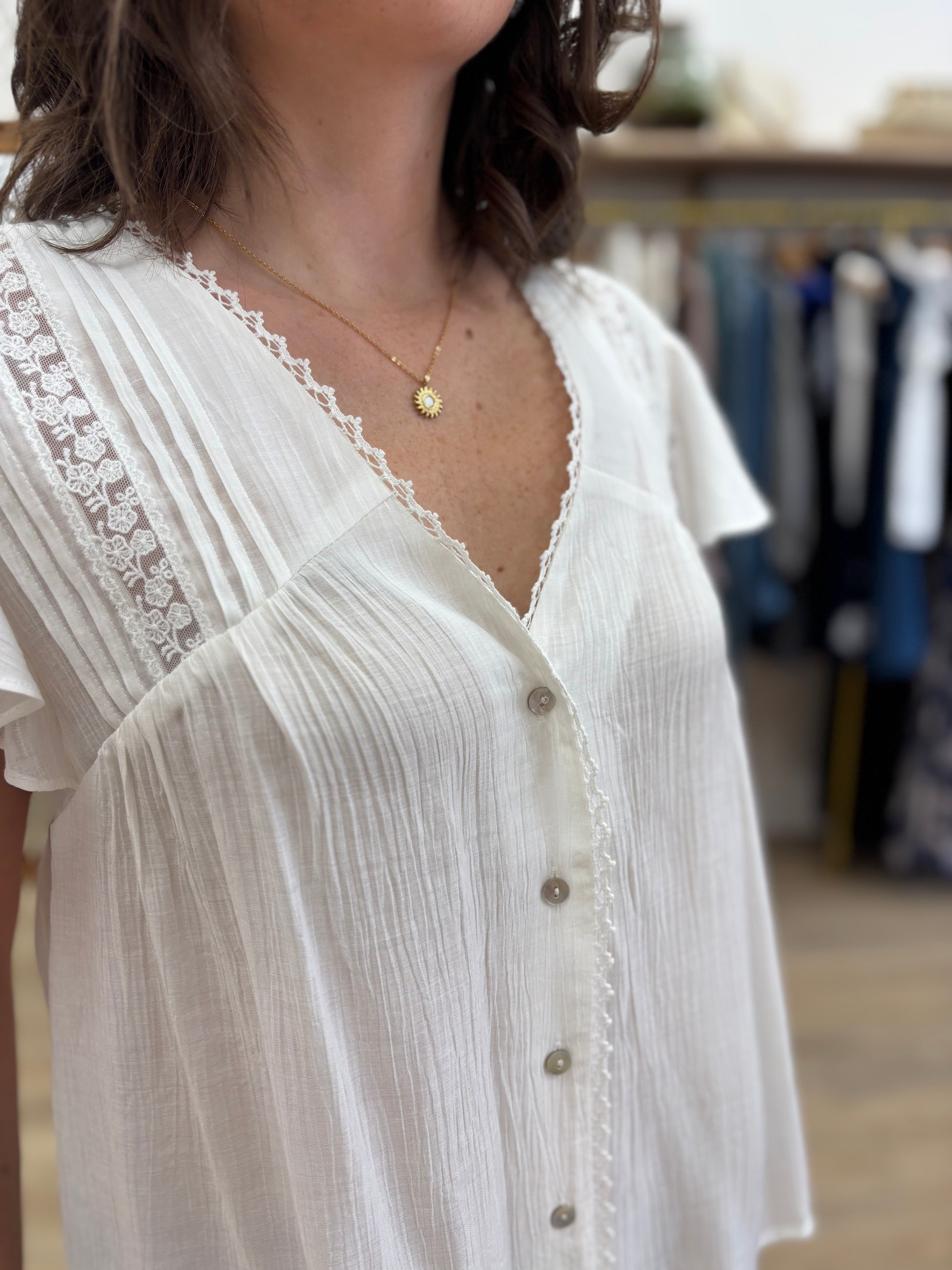 Blouse Laurie blanche
