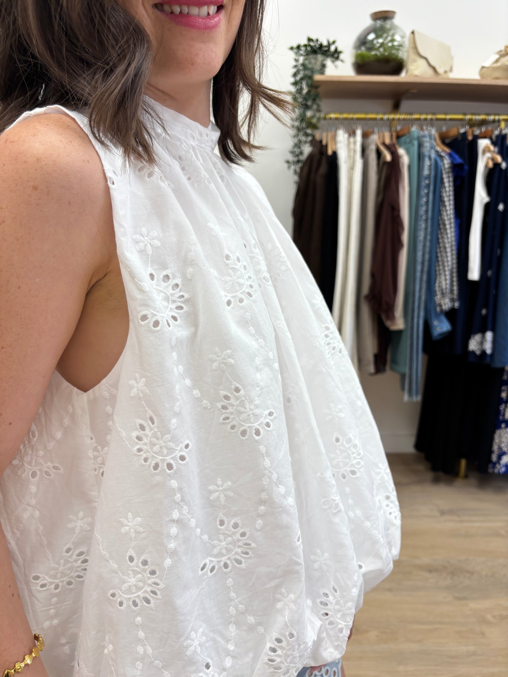 Blouse Sibylle blanche