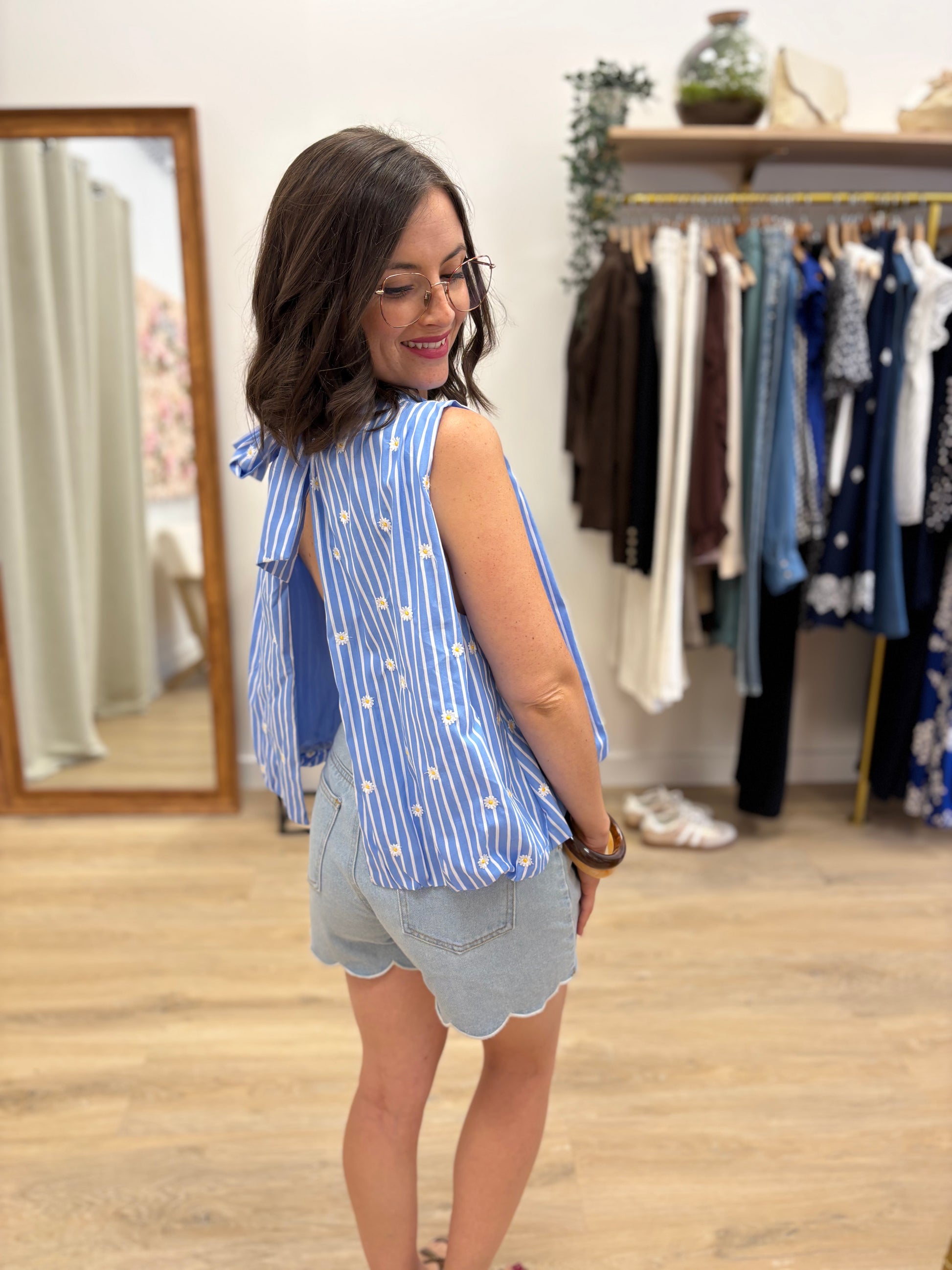 Blouse Emilie bleue