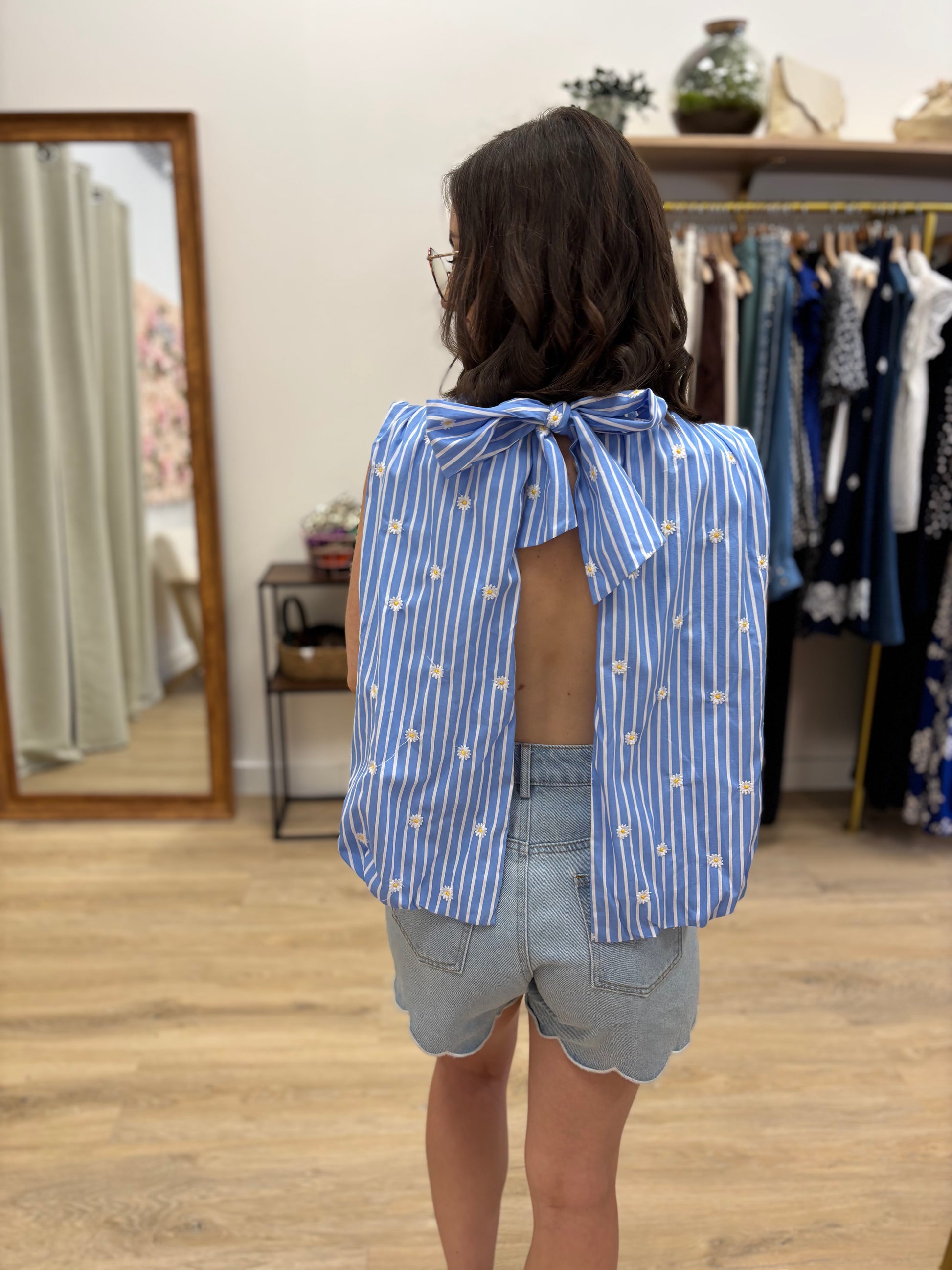 Blouse Emilie bleue