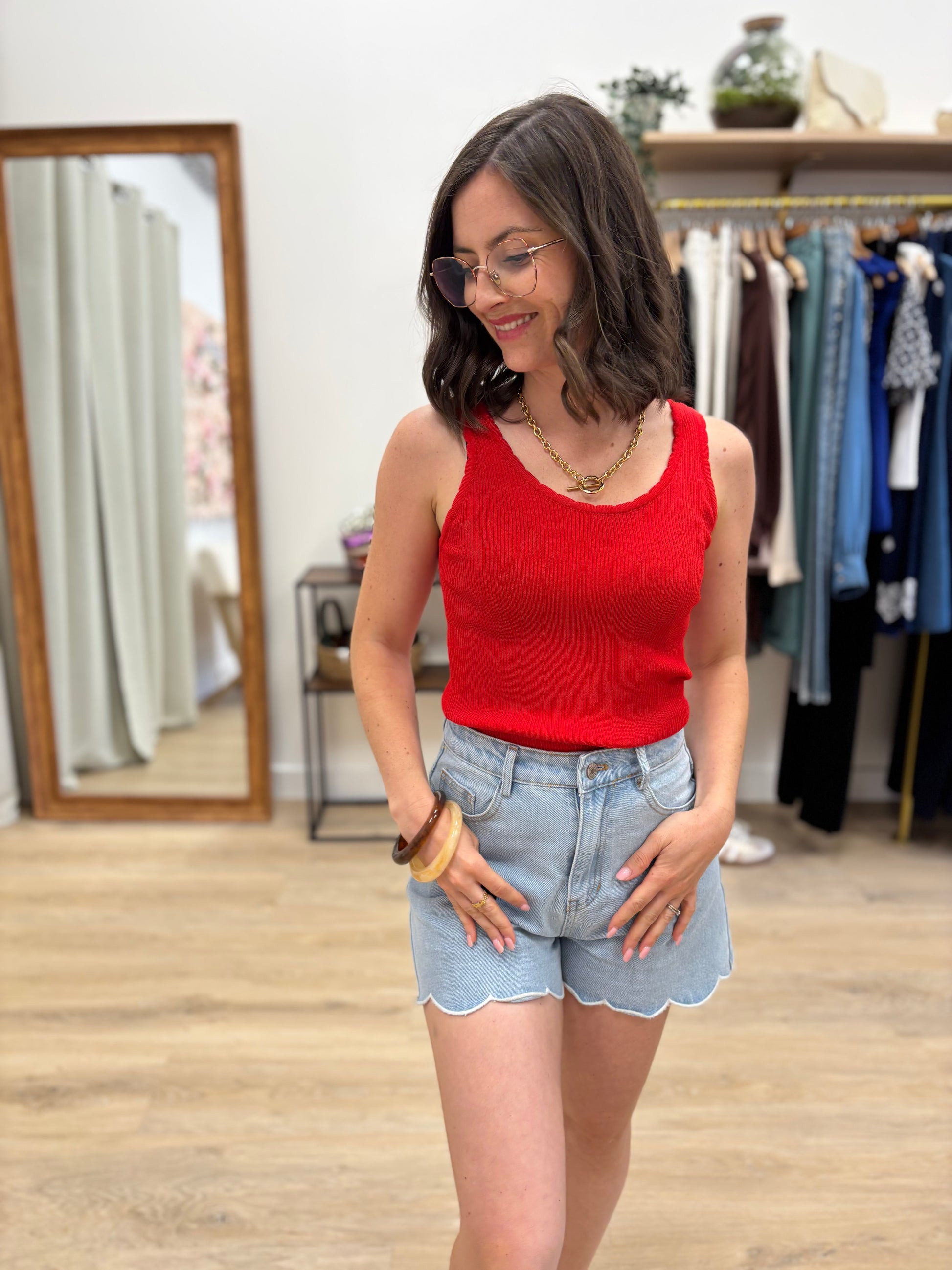 Top Cathy rouge
