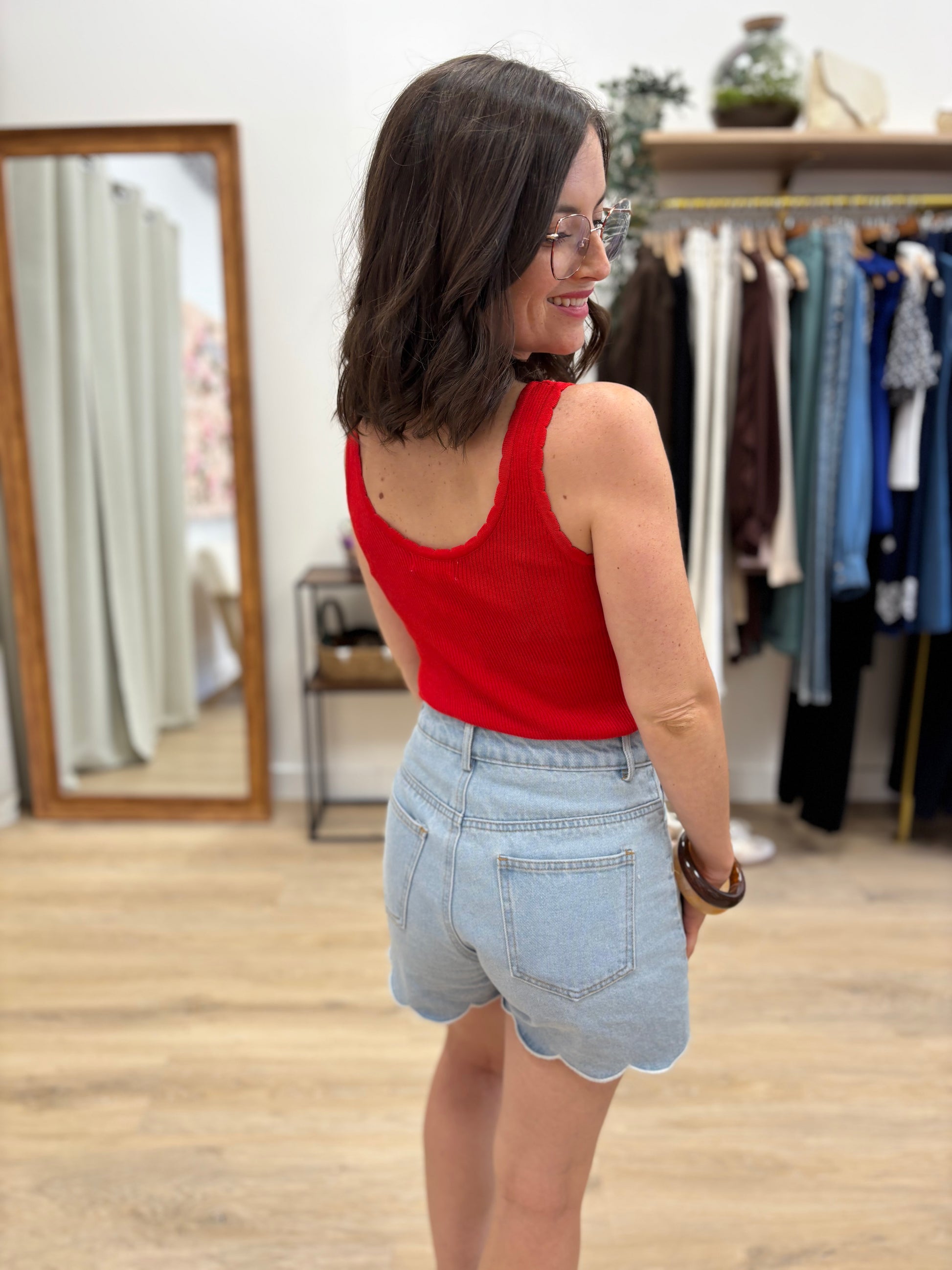 Top Cathy rouge