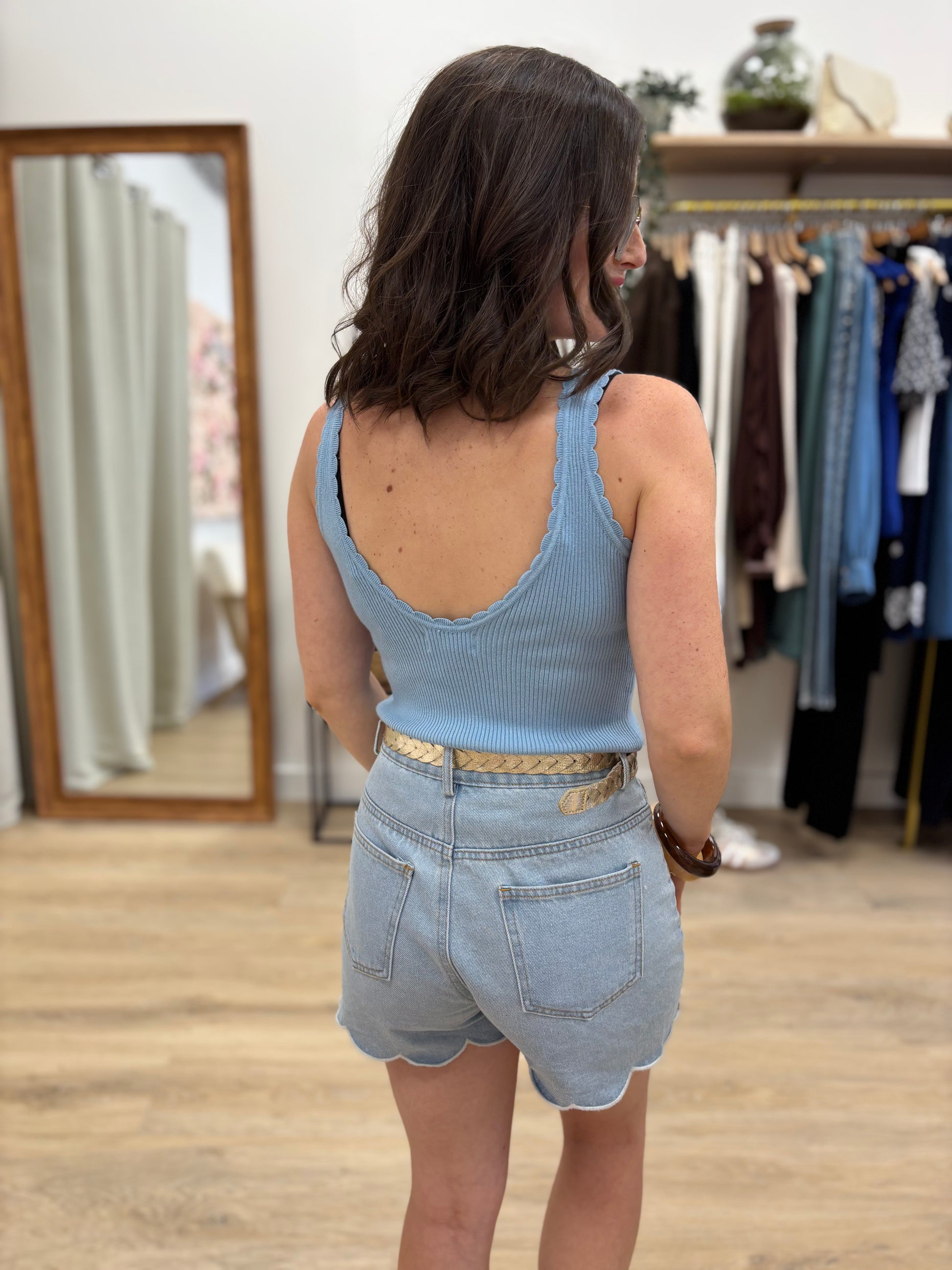 Débardeur Hilarie bleu ciel