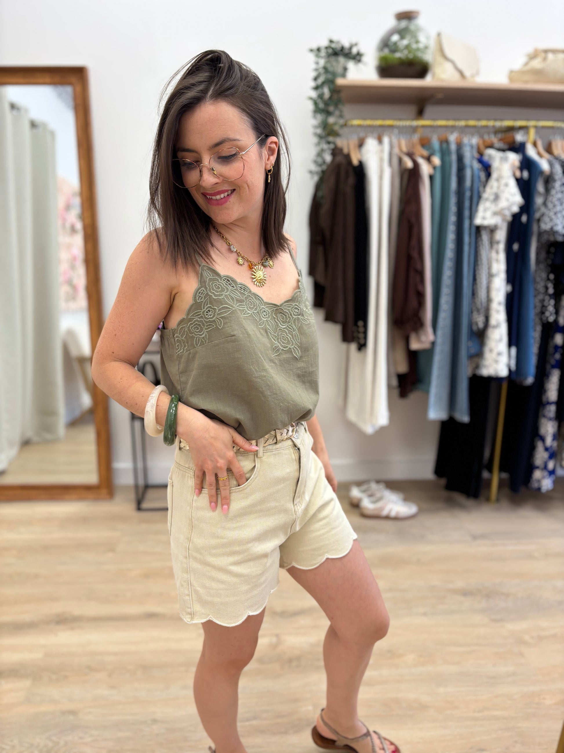 Short Sam beige