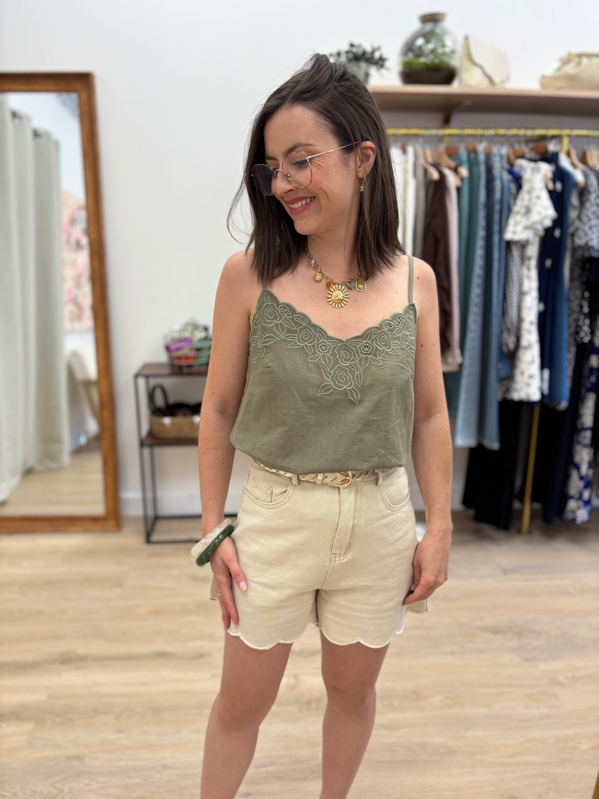 Short Sam beige