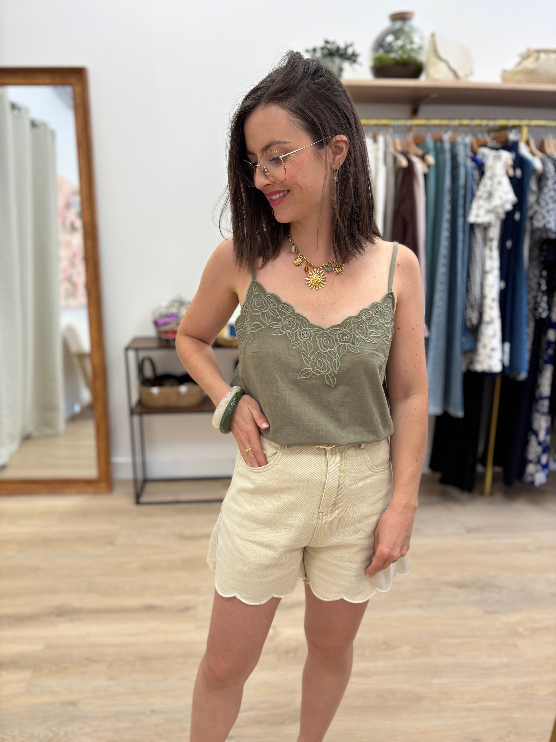 Short Sam beige