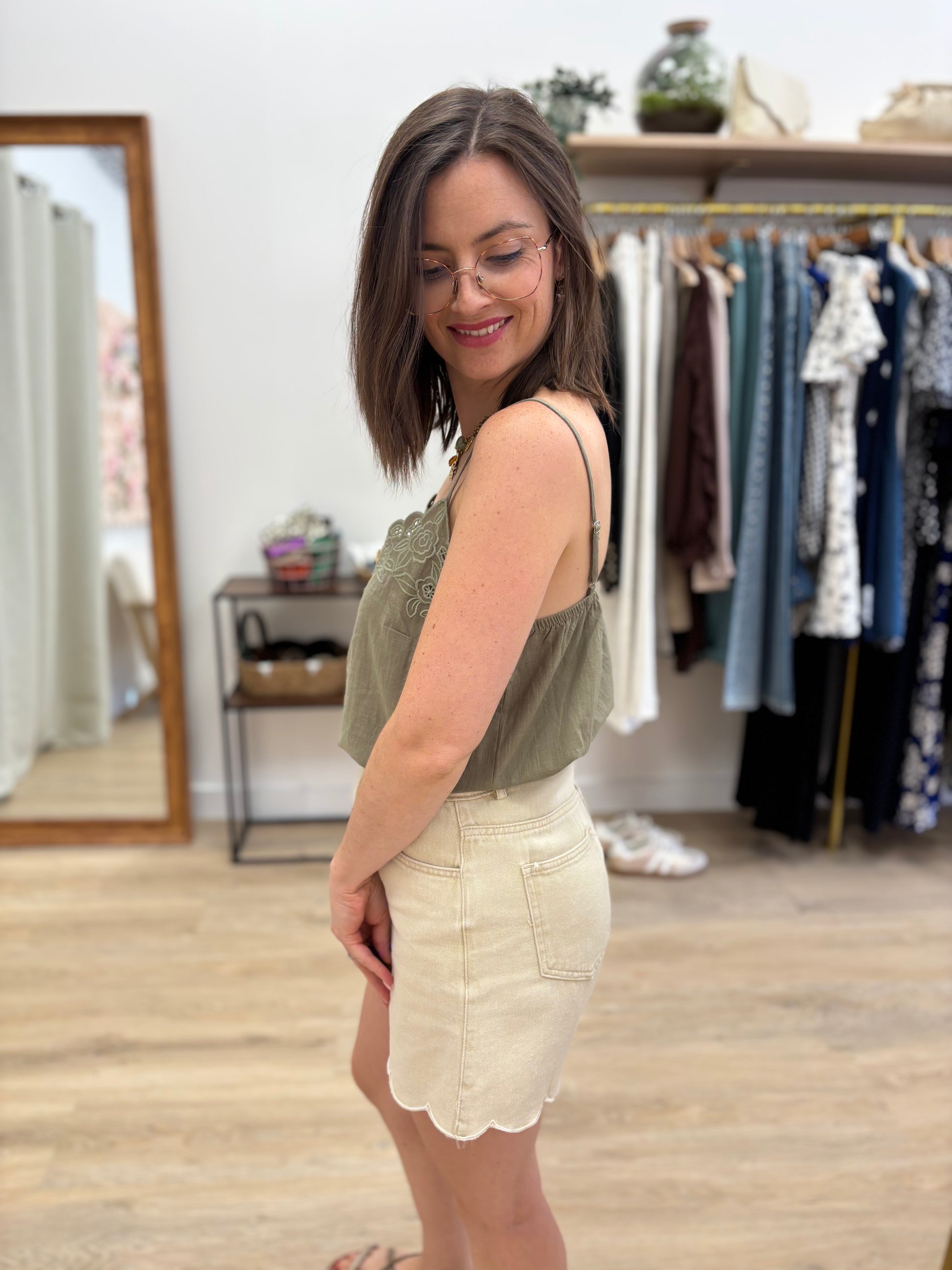 Short Sam beige