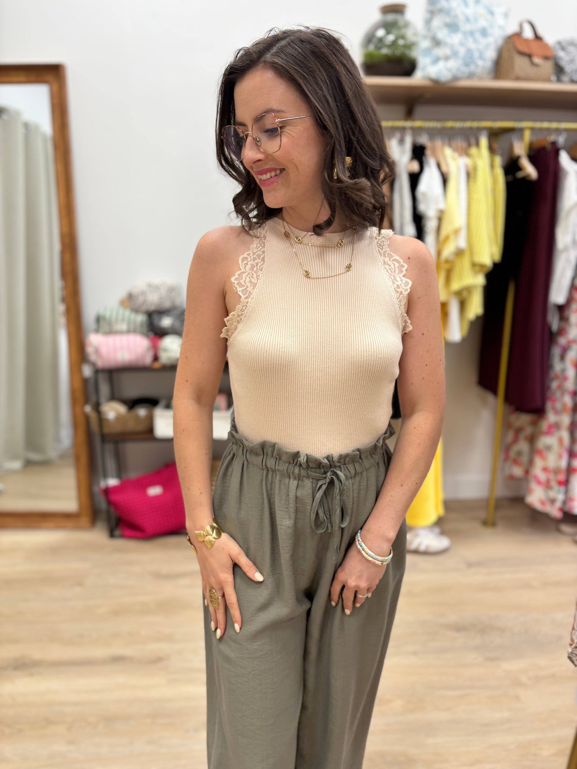 Débardeur Lia beige