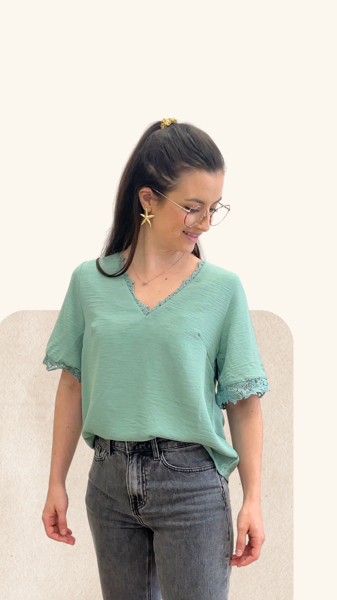 T-shirt Adèle vert