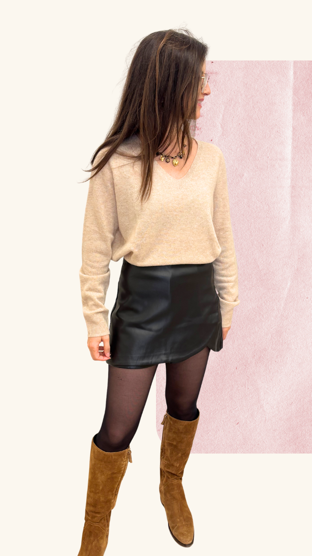 Jupe short Iris noire