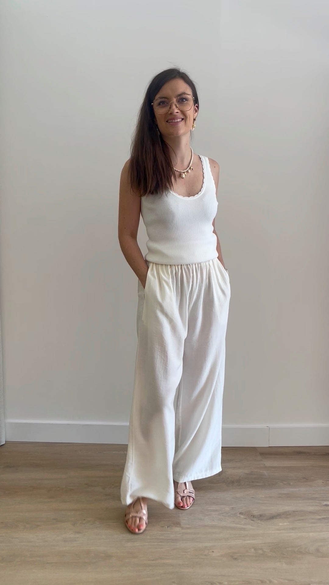 Pantalon large élastique Judith