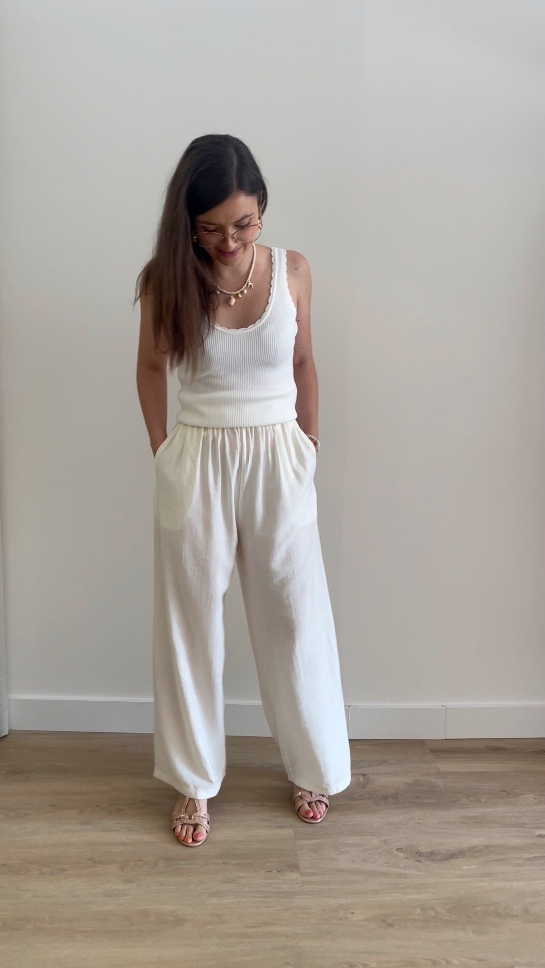 Pantalon large élastique Judith