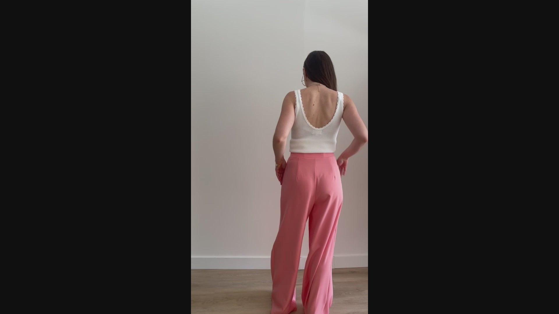 Pantalon large à pince Eléonore